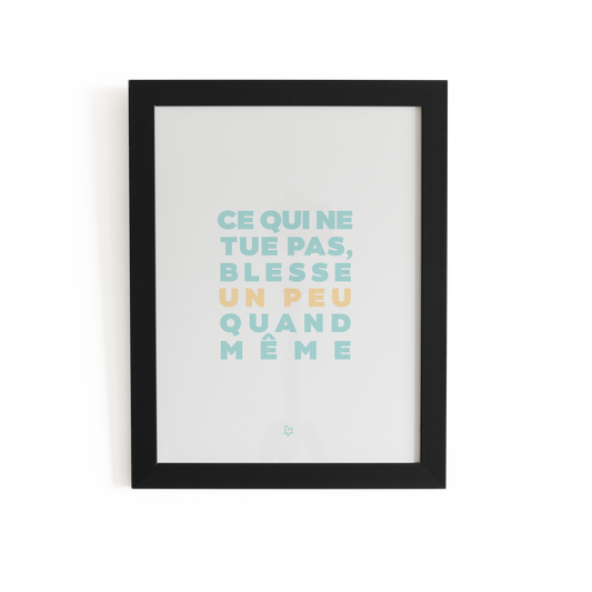 Affiche  [ Recto Verso ] ~ "Ce qui ne tue pas.." + "Combien.."