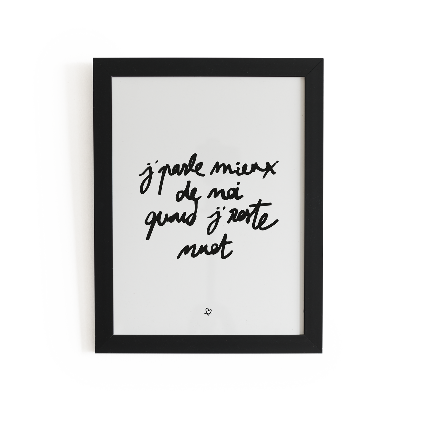 Affiche  [ Recto Verso ] ~ "J'parle mieux de moi.." + "Tant que je réponds ça va.."